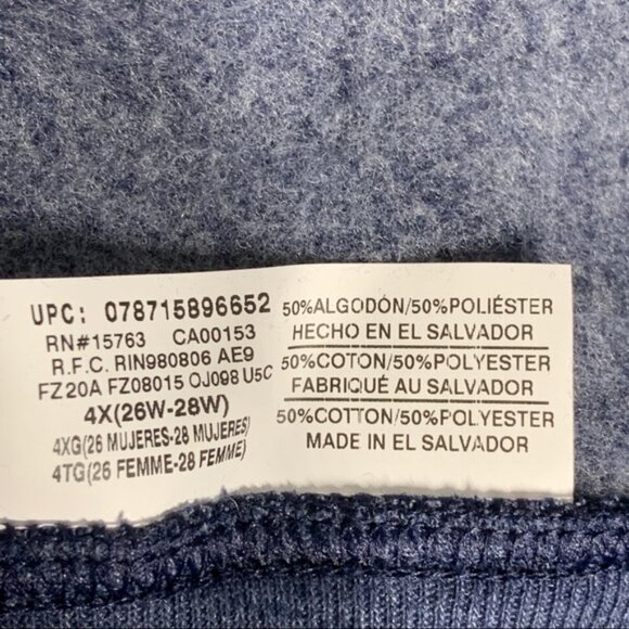 SOLD - Vinted Just My Size Women's Plus-Size V-Notch Sweatshirt - Picture 8 of 10